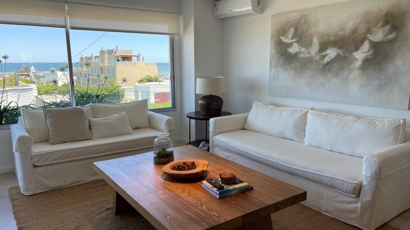 Departamento en alquiler con vista al mar a una cuadra de Montoya Beach, La Barra.